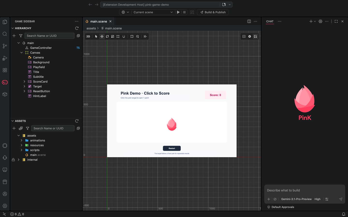 PinK 用户手册的 Pink Demo